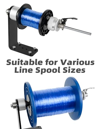 BLUEWING Manual Line Winder Carbon Steel Fishing Spool Holder Line Spooling Stand