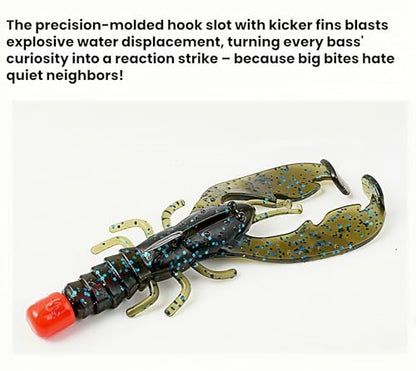 Neko Rig Kit Ned Rig Jig Heads Soft Stick Worms or Crawfish Bass Fishing | 113pcs Neko Wacky Kit, Mushroom Jig Heads Floating Stick Worms 60pcs, Round Jig Head Soft Swimbait 63pcs, 36pcs Crawfish Lure