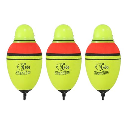 PATIKIL Lighted Fishing Slip Bobber, EVA Green Red LED Light Up Fishing Float for Night Fishing - style: 1.4oz