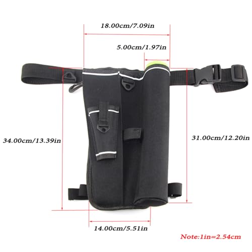 Lightweight Fishing Waist Bag Fishing Leg Pack Outdoor Tools Storage Case Portable Tackle Bag Lightweight Waist Rod Holder Accessory
