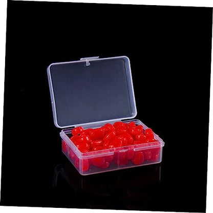 Totority 50Pcs Simulation Floating Fish Lures Artificial Corn Baits for Carp Fishing Reusable PVC Material Freshwater Saltwater Use Red