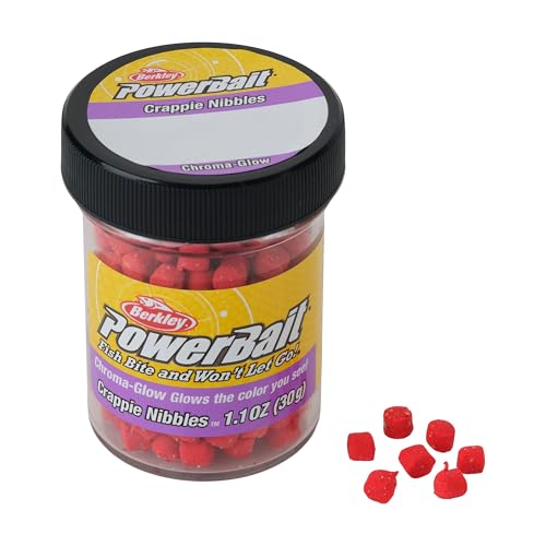Berkley PowerBait Crappie Nibbles Dough Fishing Bait - color: Glow Red