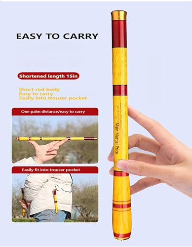 Carbon Fiber Tenkara Fishing Rod Kit Bank Poles for Catfishing All Waters - size: 8.8Ft