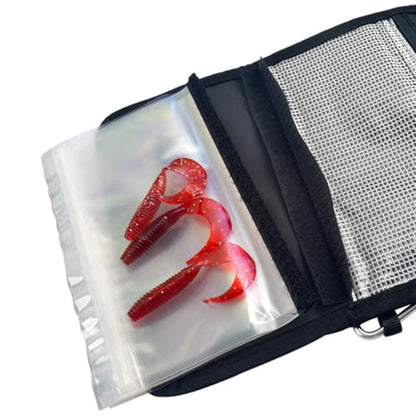 POPETPOP Waterproof Fishing Lure Bag Small Handheld Baits Storage Pouch Anti-Wear Fishing Gear Organizer Outdoor Tackle Binder