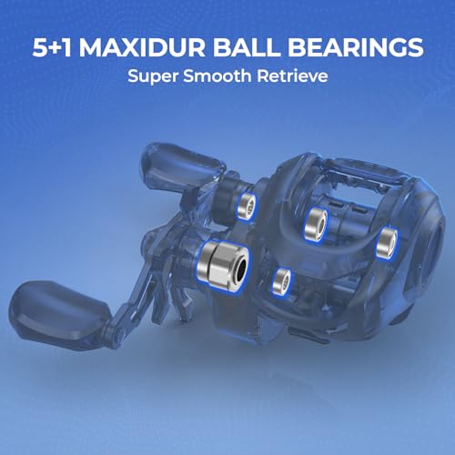 KastKing Centron Fishing Rod and Reel Combo, Spinning & Baitcasting Combos, IM6 Graphite 2Pc Blanks, Stainless Steel Guides with Ceramic Rings, Contoured EVA Handles & Fighting Butt - style: Cast-6'6" M, Right Handed