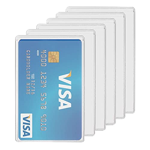 Waterproof New Medicare Card Holder Protector Sleeve | for Credit Card License ID Business Card and Social Security Card Protector,6 Pack - size: 6pcs