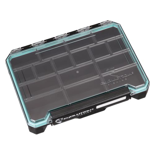 Evolution Fishing BallistiX 3.5 Terminal Tackle Tray – Waterproof Tackle Storage Box with Anti-Migration Design, One-Hand Latch, Polycarbonate Lid, Rust-Resistant Terminal Tackle Organizer