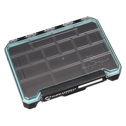 Evolution Fishing BallistiX 3.5 Terminal Tackle Tray – Waterproof Tackle Storage Box with Anti-Migration Design, One-Hand Latch, Polycarbonate Lid, Rust-Resistant Terminal Tackle Organizer