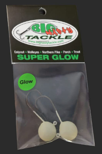 Big Nasty Tackle™ Super Glow Pout Pounder Jigs (1 oz.) (1 Pack) - color: Blue