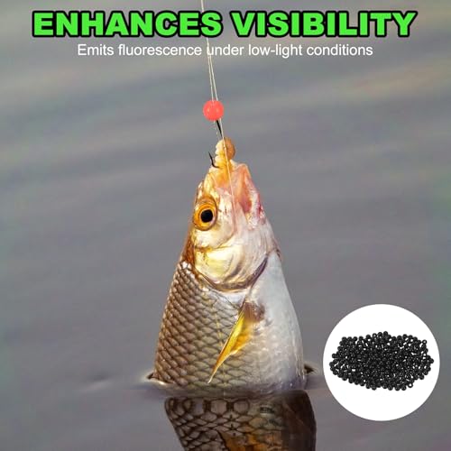 Fishing Beads, Plastic Round Hard Bait Egg Lure Rig Freshwater Saltwater for Fishing Rigs for Catfish Rig Outdoor Tackle Tool - size: 4mm