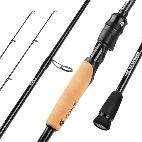 KastKing Verus Technique Twin-Tip Bass Fishing Rod – IM7 Graphite Blanks with Nano Resin, Extra Tip, PTS, Titanium Guide Frames, Technique-Specific Casting & Spinning Rod - size: 6'10"-Ml-F, style: Spinning