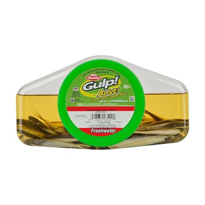 Berkley Gulp! Alive! Minnow Fishing Soft Bait - color: Smelt, size: 2 1/2in - Pint 4x7