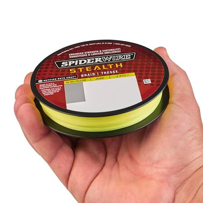 SpiderWire Stealth Braid Fishing Line - color: Hi-Vis Yellow, size: 125yd, style: 10lb Break Strength