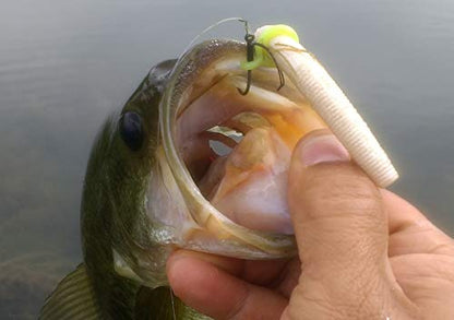 Sink-O-Ring Wacky Rig Kit O Ring NO Tool Needed Use Senko Worms Fishing Hooks O-Rings Easy to Rig Saves Time and Money (1/4", 3/8" OR 5/8" Black)