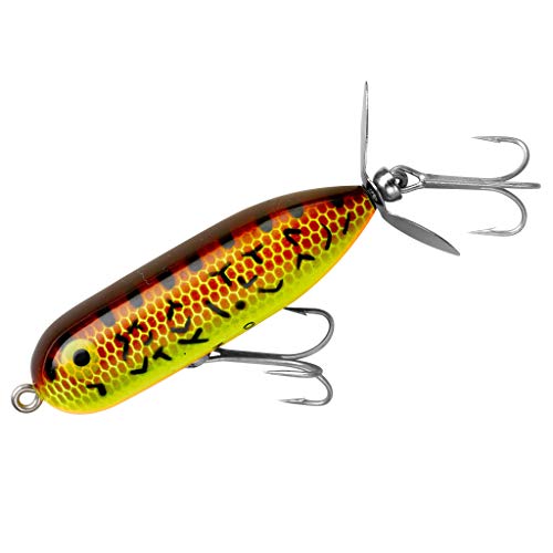 Heddon Torpedo Prop-Bait Topwater Fishing Lure with Spinner Action - color: Brown Crawdad, size: 3/8 oz (2 1/2 Inch)