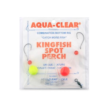 Aqua-Clear Hi-Lo Combo Rig - Bead/Float - color: Chartreuse/Red, style: Demon Circle