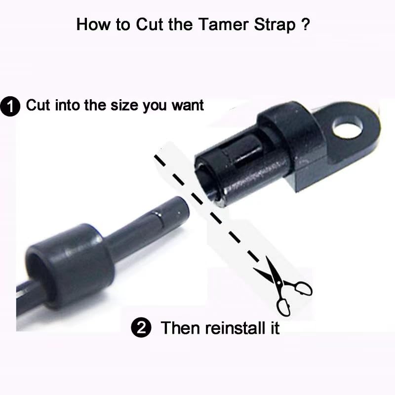 Rod Tamer Deck Mount Rod Straps 2 Pack, 6mm Kayak Boat Fishing Rod Tamer Strap Deck Mount Connector Gunwale Mount Fishing Rod Holders Down Strap (18 inch) - color: Black X 4pack