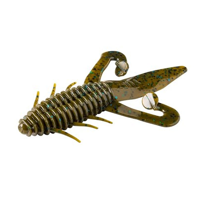 Scutter Bug - color: Green Pumpkin Blue Flake, size: 3.5"