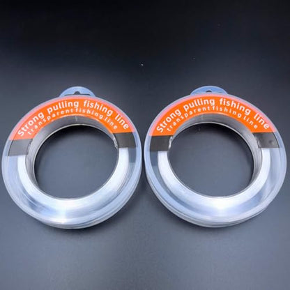 Clear Fishing Line, Monofilament Fishing Line for Hanging Strong Wire Invisible Nylon Line for Hanging Balloons, Wreath, Pictures, Crafts, Decorations, Suitable for Beads Sewing