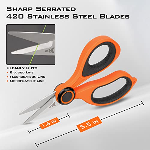 KastKing Patented Radius Line Spooler, Compact Fishing Line Spooling Tool for Spinning Reels and Casting Reels – Line Spooler Spools Fishing Reels Without Line Twist, Great Fishing Gifts - style: Radius Line Spooler & Scissors
