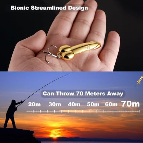 Realure 4Pcs Zinc Alloy Spoon Lures with Treble Hooks & Rolling Swivels,4 Weights 5g 10g 15g 20g Gold Silver Metal Spoon Fishing Tackle for Freshwater Lake Inshore Saltwater Bass Walleye Pike Trout - size: 15g 4Pcs