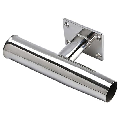 YaeMarine 2/4Pcs Tournament Style Stainless Steel Wall /Transom Mount Rod Holders for Marine Boat - style: 90 Degree-2pcs