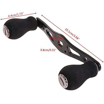 TEAMWILL Black EVA Power Fishing Reel Handle Grip for Abu Garcia Daiwa Baitcasting Reel