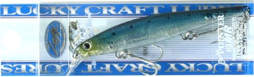 LUCKY CRAFT SW Slender Pointer 82MR S Saltwater Fishing Lures, Jerkbait Fishing Bait, 3.2", Bass Lures for Snook Redfish Trout, Fishing Gear and Accessories with Treble Hooks - color: 726 Laser Ghost Sardine