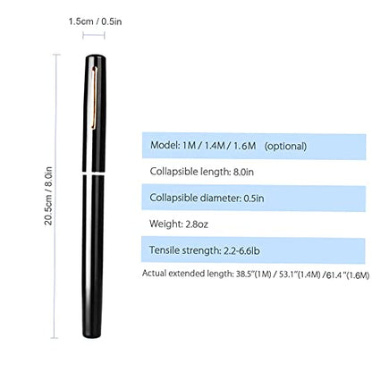 Lixada Fishing Rod Reel Combo Mini Pen Fishing Pole Kit Telescopic Fishing Rod Spinning Reel Combo Kit - color: Silver, size: 1.4 m