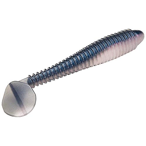Strike King Rage Swimmer Fishing Lure, Soft Plastic Paddletail Minnow, Sleek Nose Cone, Softly Ribbed Body, Thin Tail