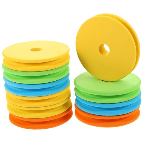 Sewroro 10Pcs Large Fishing Line Spools 3.74In Foam Line Holders Fishing Winding Spools for Wire Storage and Organization
