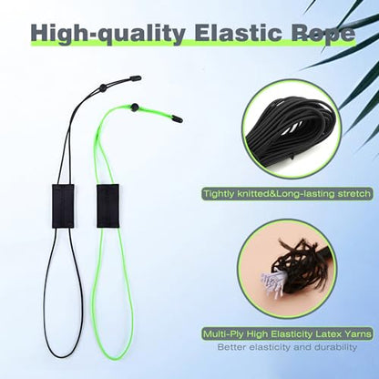2 Pcs Fish Finder Cover Strap Secure Fishing Graph Cover Adjustable Bungee for Travel - color: Black