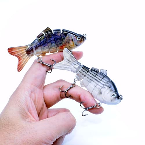 Fishing Lure Swimbait Crankbait Trout Bass Catfish Muskie Bait Fishing Accessories Fishhook Hunting - color: Shad-3.8''-3PCS-Set B