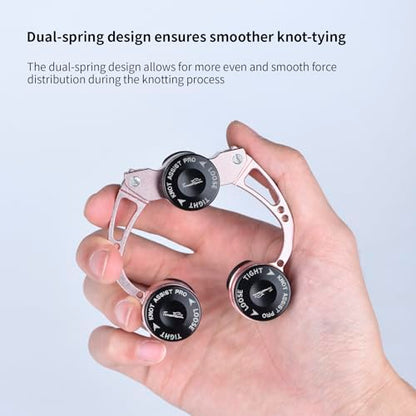 FG Knot Assist Tool，Knot Assist GT Knotter Leader Connection Knot Assist 2.0 for FG Knot Braided Line to Leader Connection Fishing Knot Tying Tool for Braid to Monofilament Leade - color: Rose Gold