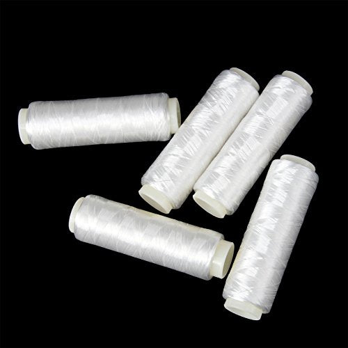 AnglerDream Bait Elastic Thread Sea Fishing Tying Material 0.2mm 656FT Per Spool Stretchy Invisible Sea Fishing Line Keeping Bait On Hook - size: 656FT / spool(5pcs)