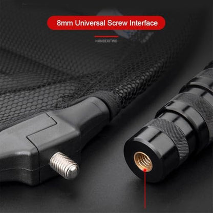 Carbon Fiber Telescoping Fishing Landing Net with Collapsible Pole and Lightweight Folding Frame, 33lb Load Bearing 2.4m Length - color: 1.7m