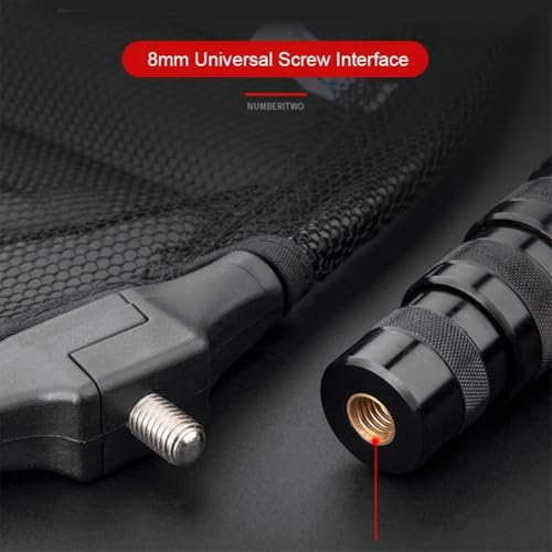 Carbon Fiber Telescoping Fishing Landing Net with Collapsible Pole and Lightweight Folding Frame, 33lb Load Bearing 2.4m Length - color: 2.4m