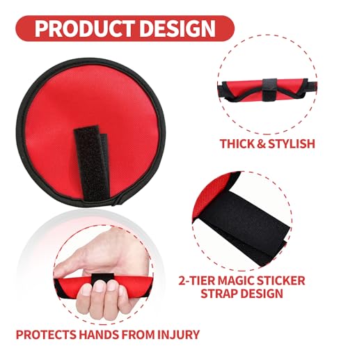 Fishing Hook Covers, 5.9 Inch Fishing Lure Covers, Lure Shield, Tackle Wraps for Most Fishing Rods，Roll Up Fishing Lure Wraps to Keep Fishermen Fishing Safe for Fishing Rod (Red) - size: 8pcs