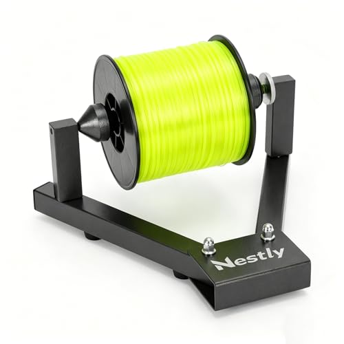 Fishing Line Spooler for Large Spools, Holds filler and bulk spools, Width Less than 5 in, Portable line winder fishing line Spooler with heavy-duty steel construction, Foldable and Adjustable Tension