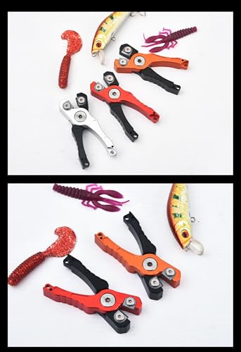 Multi-Use Mini Aluminum Alloy Fishing Cutter, Compact Scissors for Braided Lures, Outdoor Camping & Fishing RED