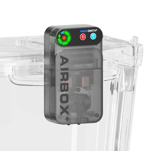 Live Bait Aerator,Ultra-Long Battery Life,Rechargeable Aquarium Air Pump 4w/64GPH(4000mAh Dual Hole) IPX4 Magnetic Charging Design,Suitable for Fishing Enthusiasts,with Hose and Stone - size: X-Large