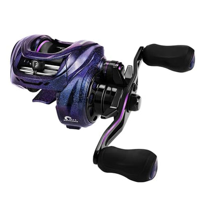 KastKing Royale Legend Pro Baitcasting Reels - AutoMag Dual Braking System Fishing Reel, Arch Resistance Control, 16 Lbs Carbon Drag, 5.5oz Lightweight, 8.0:1 Gear Ratio, 11 + 1 Stainless Steel BB - color: Left Handed-8.0:1