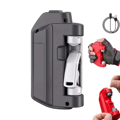 Electric Knot Assist -Automatic Electric Fishing Knot Assist Machine | Quickly ties GT & FG knots, portable line tying device, professional fishing gear for river, reservoir, lake and coastline - color: Grey-1pcs