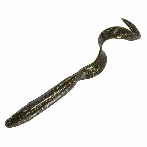 Dr.Fish 5 Pack Sand EEL Lures Saltwater Soft Fishing Lures Swimbait 6 Inch 3/8oz Surf Fishing Creature Baits Soft Plastic Artificial Ribbontail Worm - color: Green Pumpkin