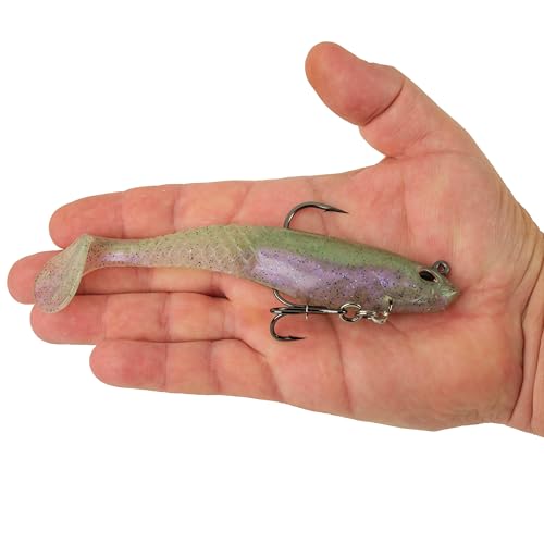 Berkley PowerBait Saltwater Pre-Rigged Cullshad Fishing Soft Bait - color: Mermaid, size: 6 in (1.625 oz)