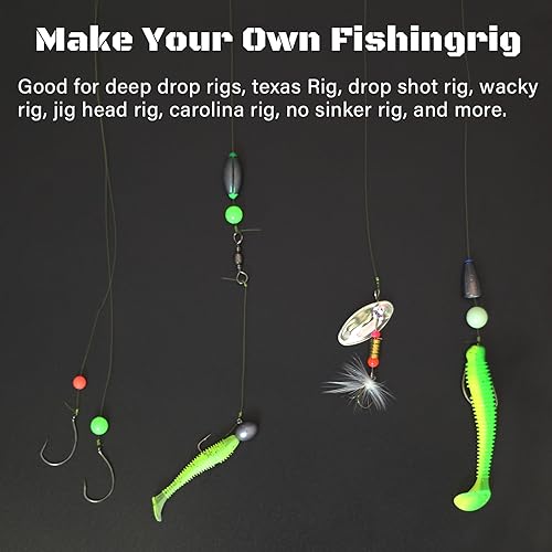 Fishing Beads 6mm 8mm 10mm Glow in The Dark Bead Round Plastic Lure Rigging Catfish Rig Freshwater Saltwater for Fishing Rigs - size: 8mm (300pcs)
