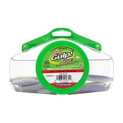 Berkley Gulp! Alive! Paddleshad Fishing Soft Bait - color: Opening Night, size: 3in - Half Pint 4x7