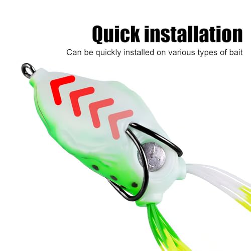 Weedless Double Fishing Hooks, 50PCS 1/0 2/0 3/0 4/0 Bass Hooks, Sharp High Carbon Steel Barbed Hook for Freshwater Saltwater Fishing Lures - size: 4/0#