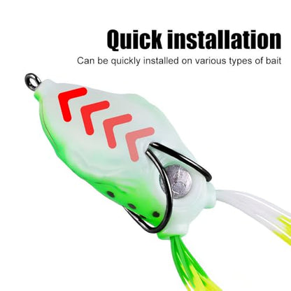 Weedless Double Fishing Hooks, 50PCS 1/0 2/0 3/0 4/0 Bass Hooks, Sharp High Carbon Steel Barbed Hook for Freshwater Saltwater Fishing Lures - size: 4/0#