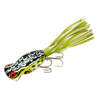 Arbogast Hula Popper Topwater Bass Fishing Lure - color: Cricket Frog, size: 2", 3/8 oz